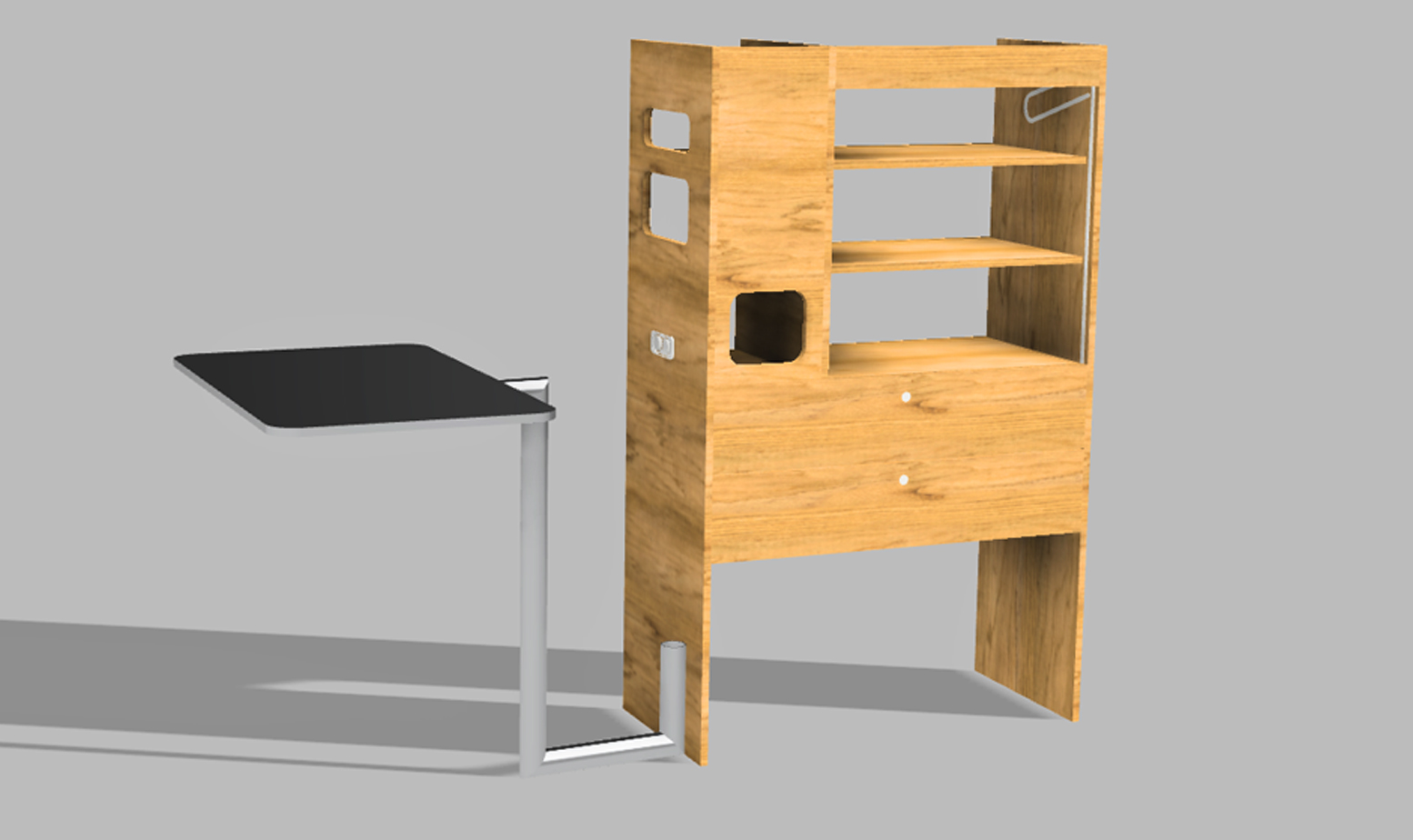 Lit peigne en stratifié